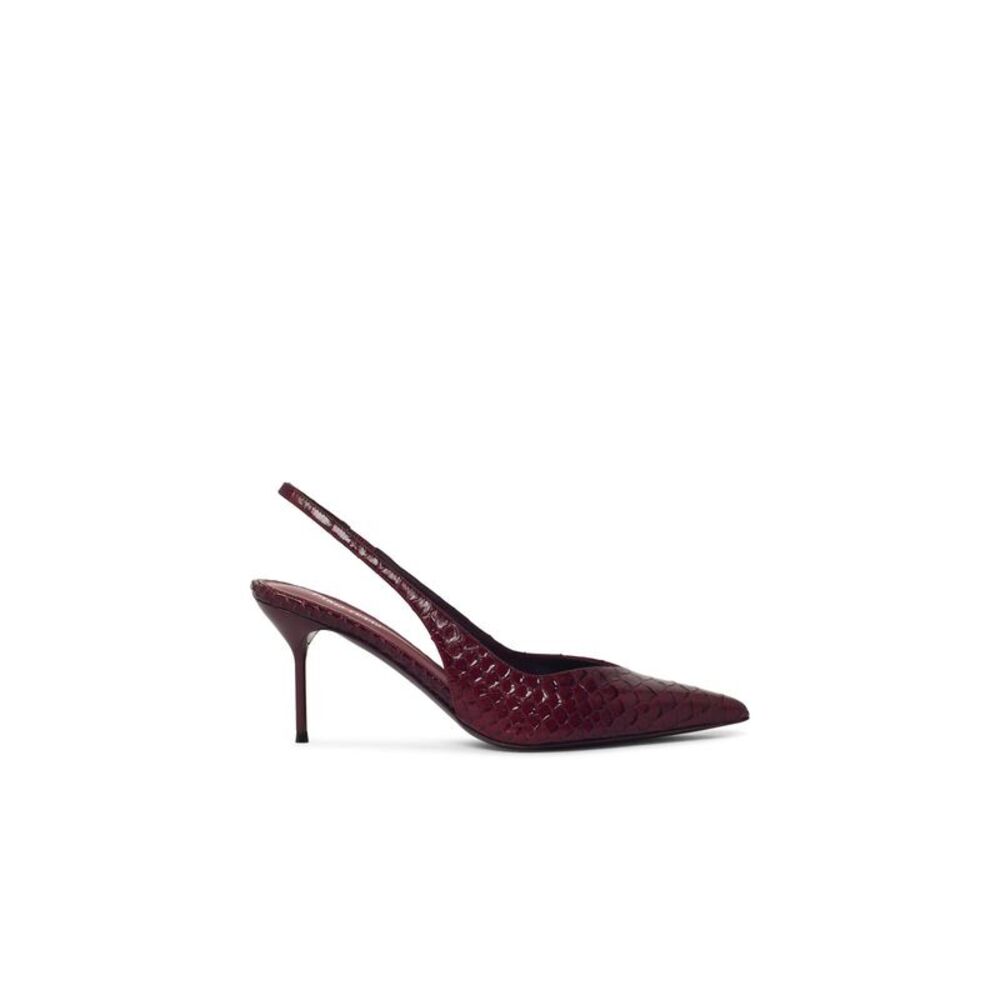 Paris Texas 'Lidia 70' Deep Red Leather Slingbacks Women